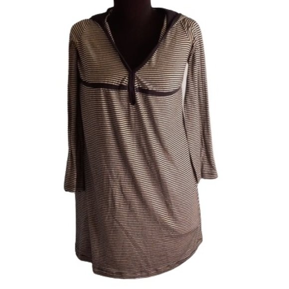 Ella Moss by Anthropologie Hooded Dress stripes S - Picture 1 of 8